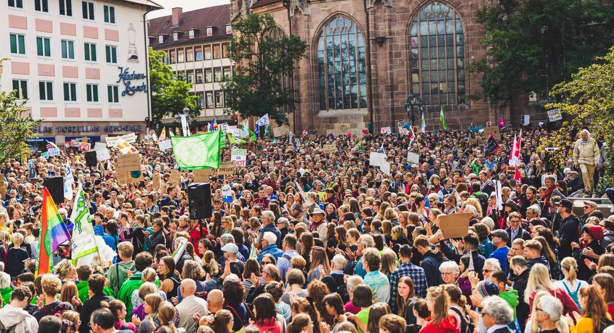 Foto af en demonstration