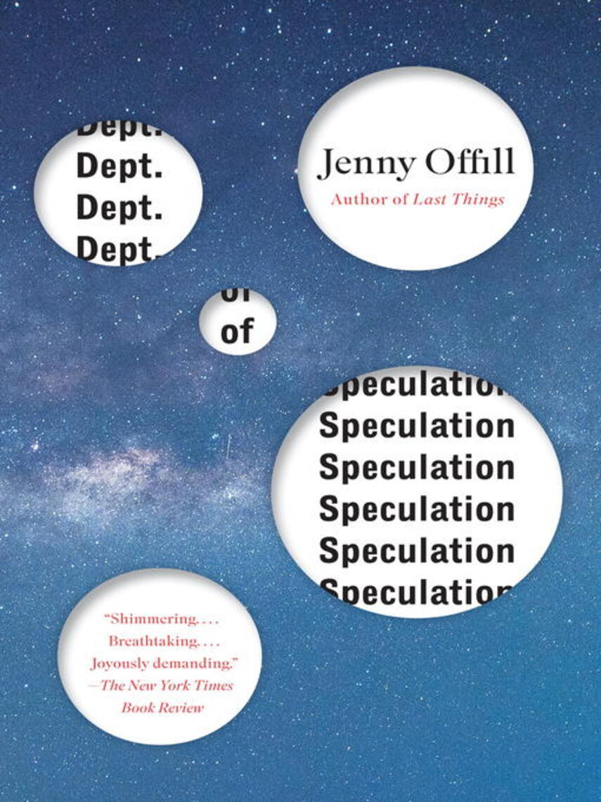 Jenny Offill: Dept. of Speculation