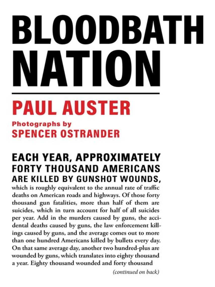 Paul Auster: Bloodbath Nation
