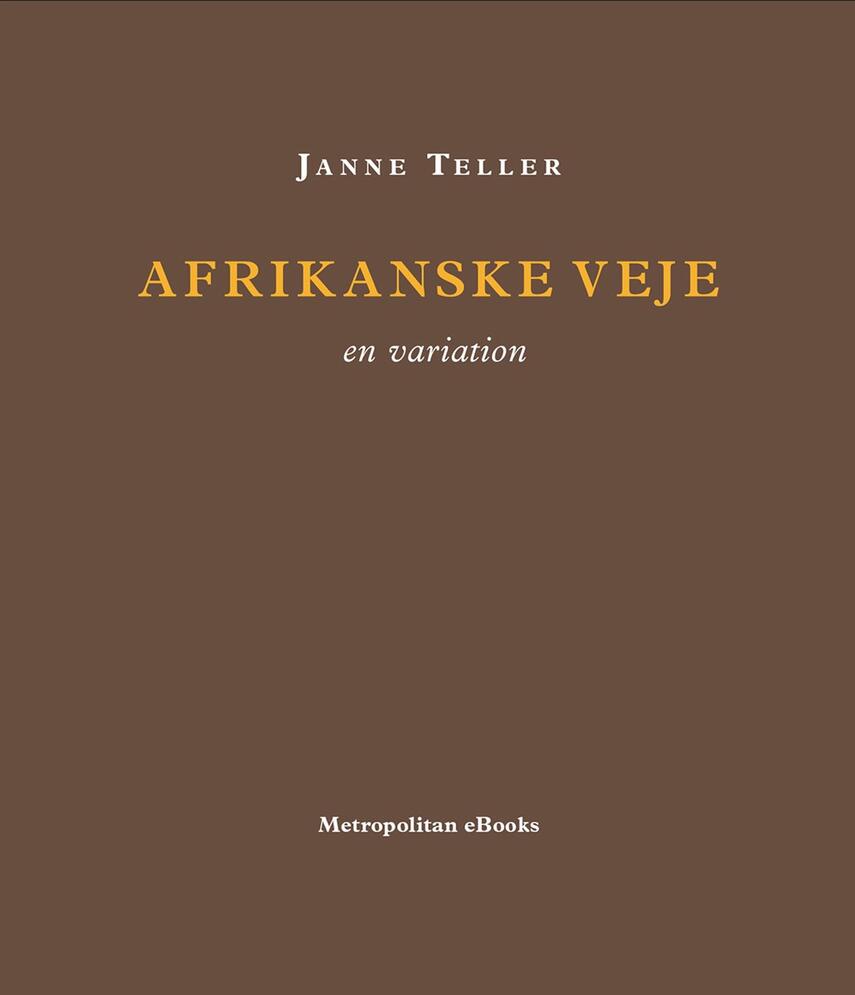 Janne Teller: Afrikanske veje : en variation