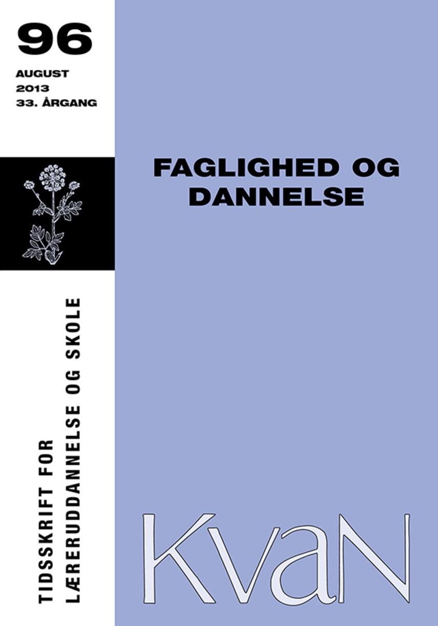 : Faglighed og dannelse