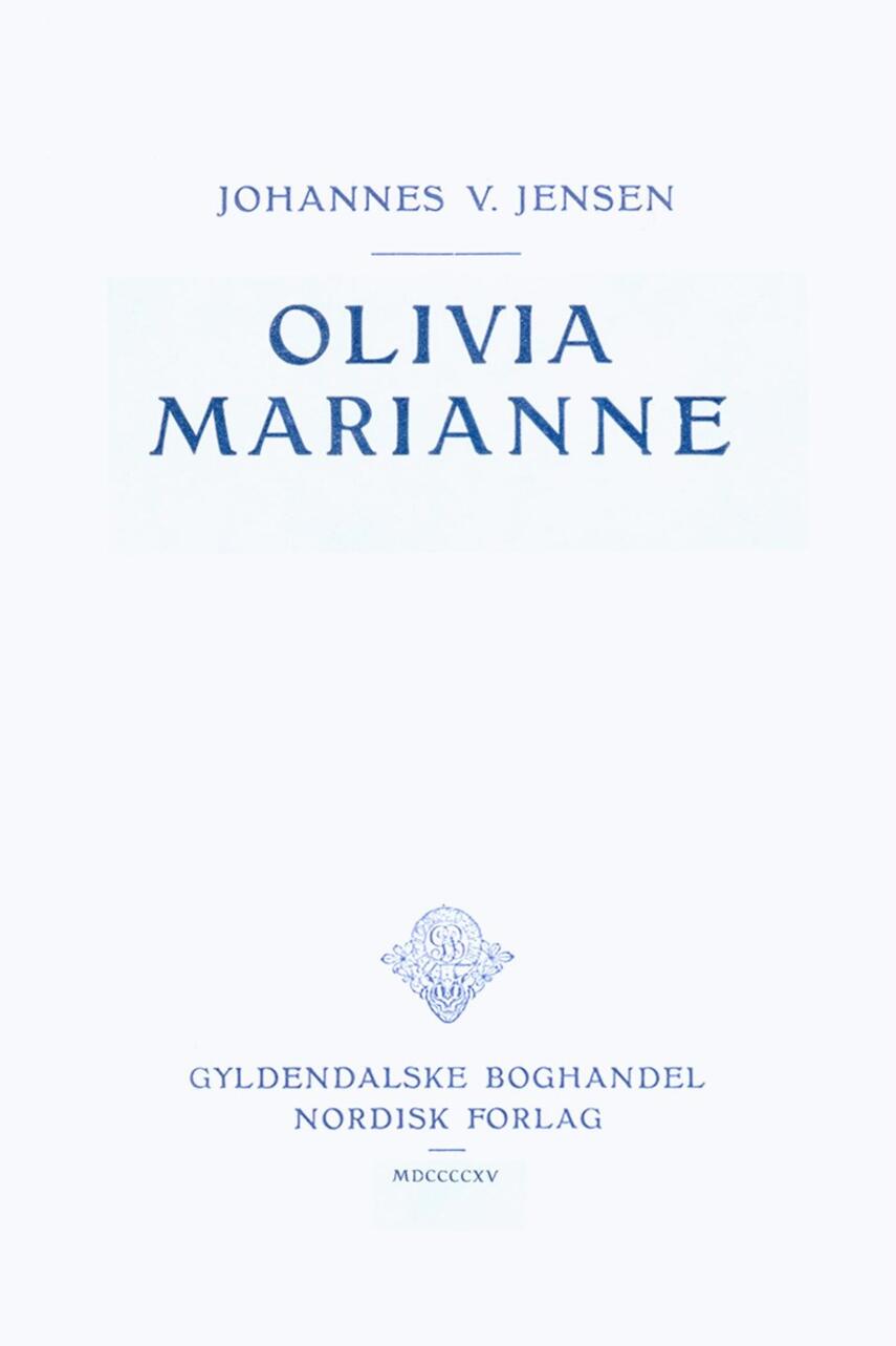 Johannes V. Jensen (f. 1873): Olivia Marianne