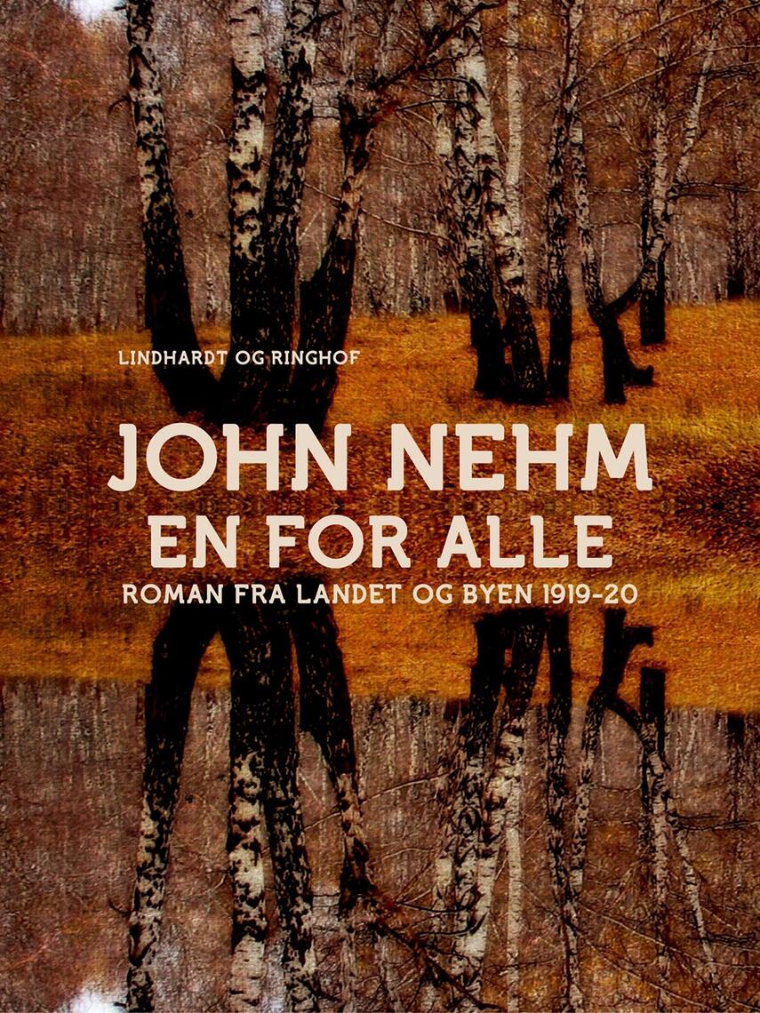 John Nehm: En for alle : roman fra landet og byen 1919-1920