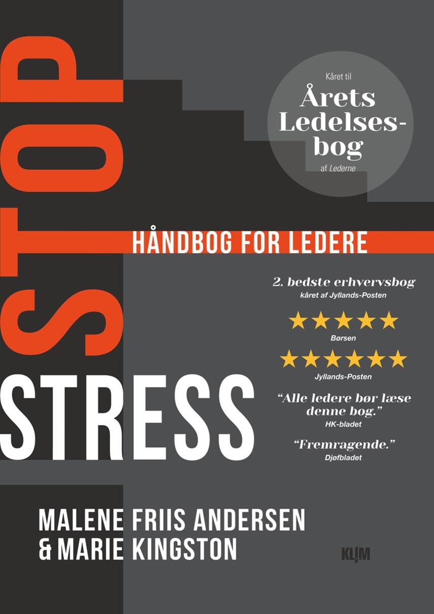 Marie Kingston, Malene Friis Andersen: Stop stress : håndbog for ledere