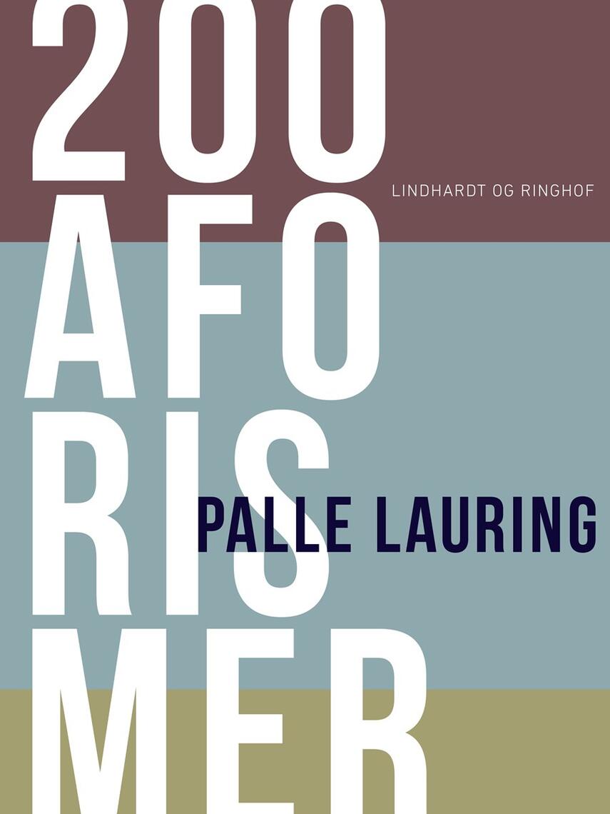 Palle Lauring: 200 aforismer