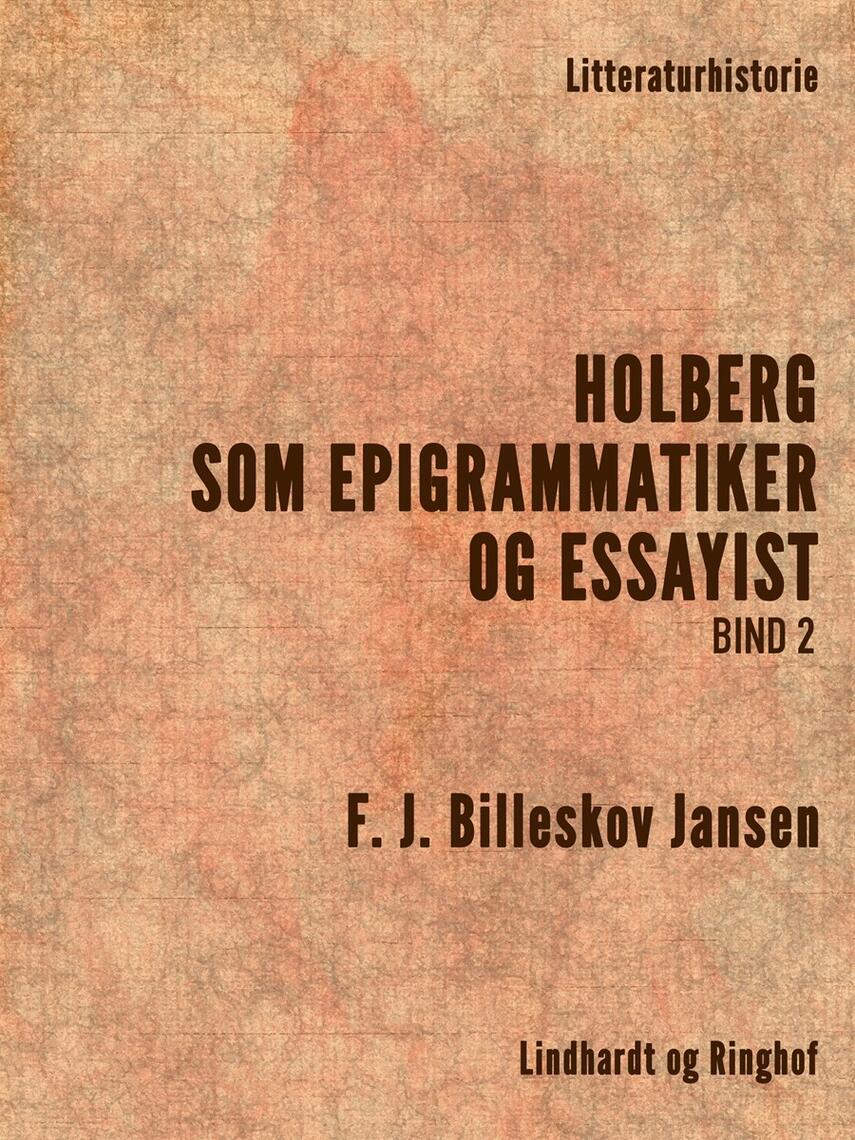 : Holberg som Epigrammatiker og Essayist 2
