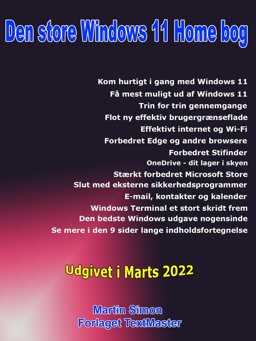 Martin Simon: Den store Windows 11 Home bog